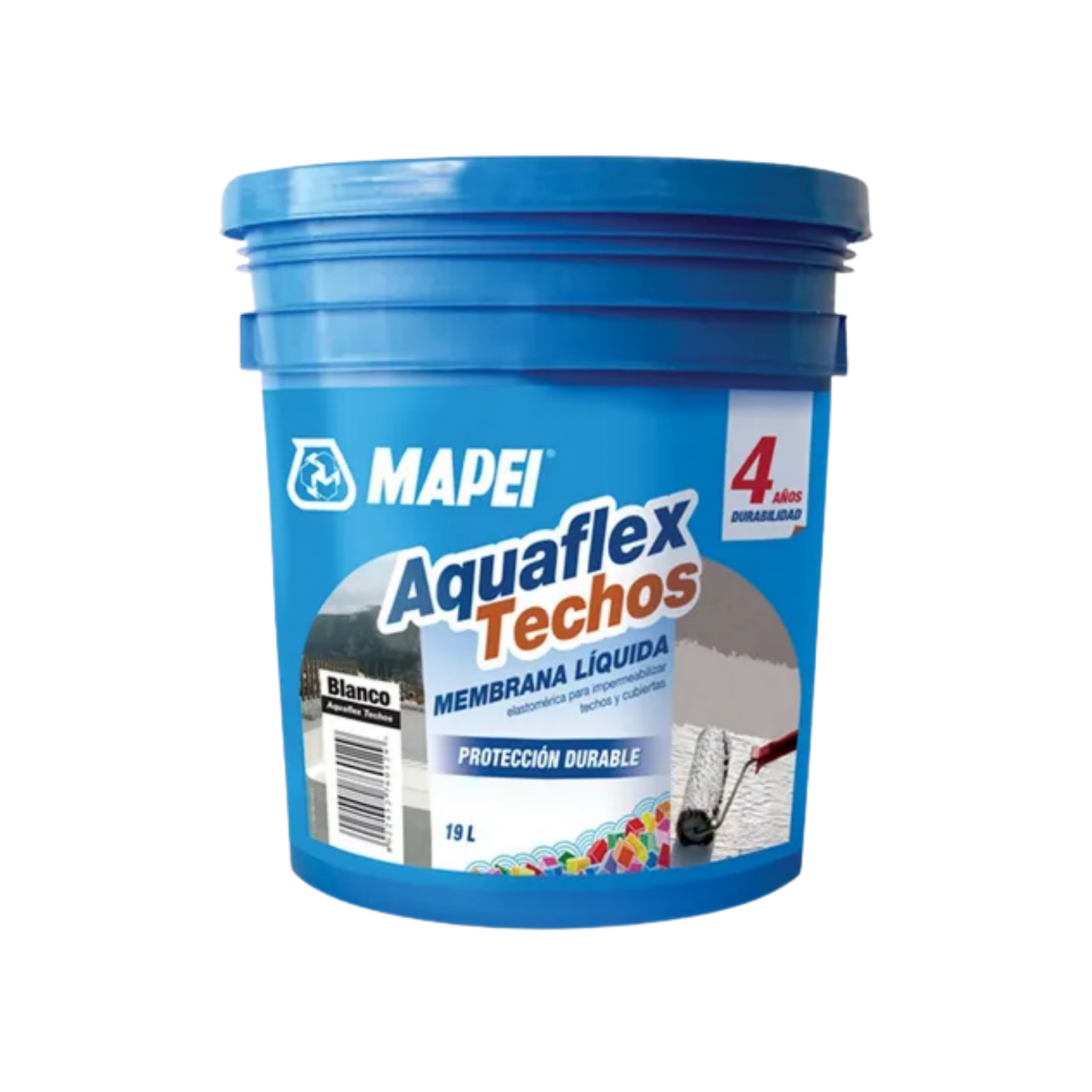 Aquaflex Techos Fibratado 4 Años | Impermeabilizante Acrílico con Fibras